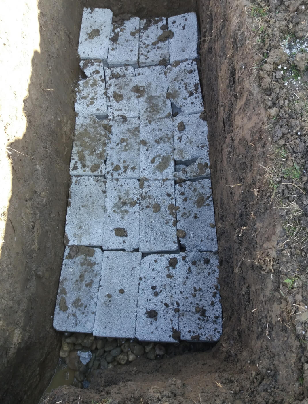 Digging graves